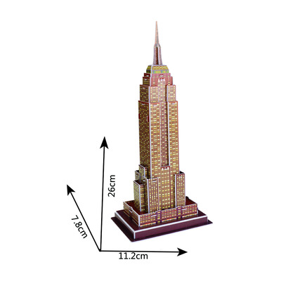 3D Famous Buildings Landmarks Replicas Models Jigsaw Puzzles Sets - Empire State Building