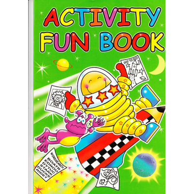Children’s A4 40 Page Learning Activity Fun Colouring Books - 3205 - Green Cover