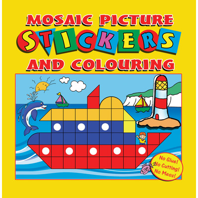 Mosaic Pictures Sticker And Colouring Activity Books - 3105 - Yellow
