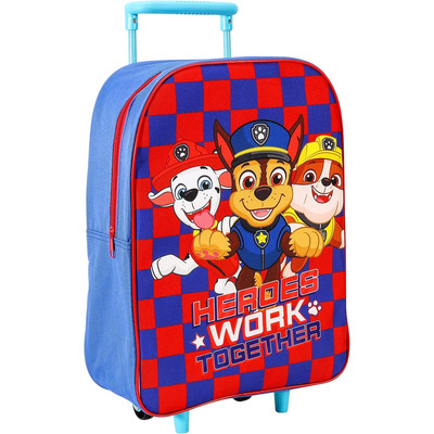 Paw Patrol Trolley Bag Kids Blue Hand Luggage Travel Suitcase
