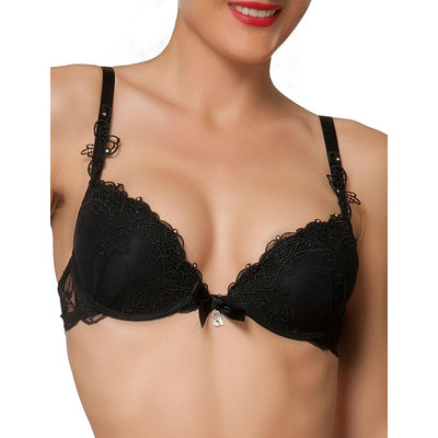 Lise Charmel Soir De Venise Contour Padded Bra - Noir Diamant - 32A
