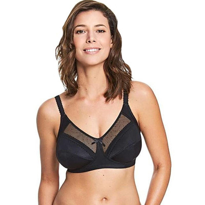 Royce Charlotte Non Wired Support Bra - Black - 28DD
