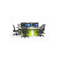 Image of Zioxi M1 Circular 4 person IT Table -197dia x 74H - for separate CPUs