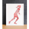 Personalised Female Rugby Player Word Art Gift