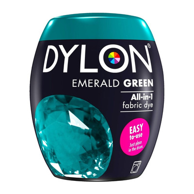 350g Dylon Fabric & Clothes Dye Machine Wash Pods - EMERALD GREEN (350g)