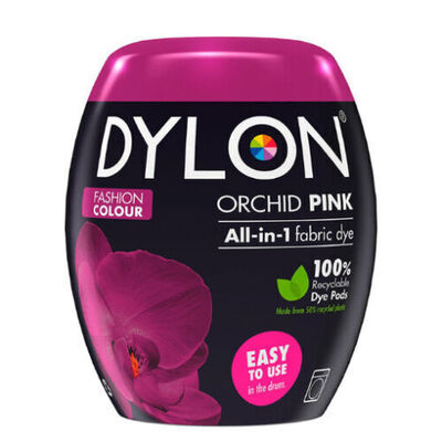 350g Dylon Fabric & Clothes Dye Machine Wash Pods - ORCHID PINK (350g)