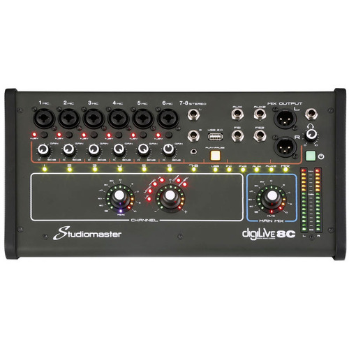StudioMaster DigiLive 8 Channel Compact Digital Mixer