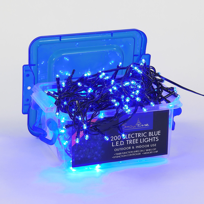 200 Blue LED Multi-function Lights With Timer