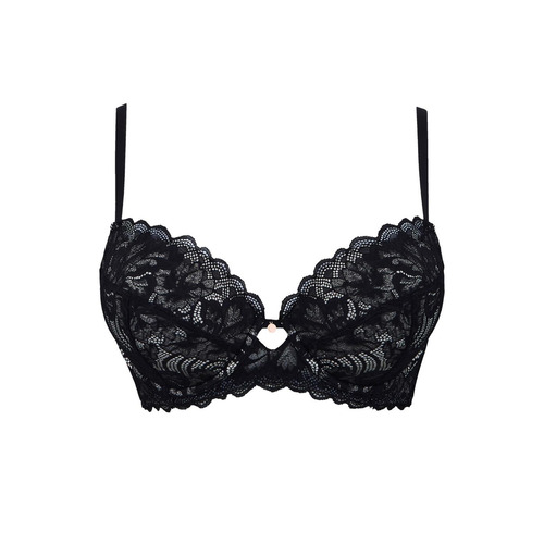 Figleaves Isla Sweetheart T Shirt Bra - VB48KM Black