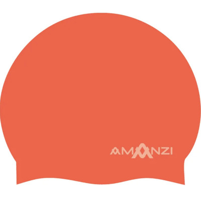 Amanzi Signature Neon Orange Swim Cap