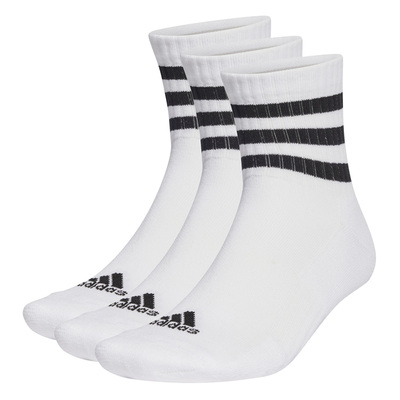 Adidas 3Stripes Cushioned Sportswear MidCut Socks 3 Pairs