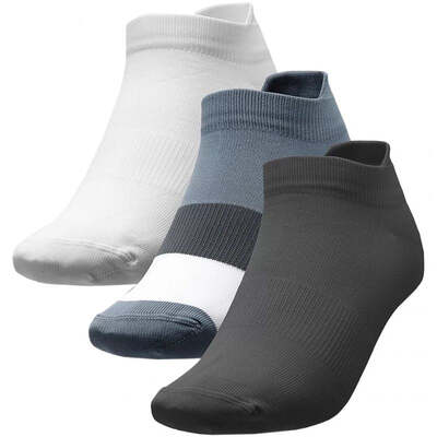 4F Womens Everyday Socks - Anthracite/Denim/White