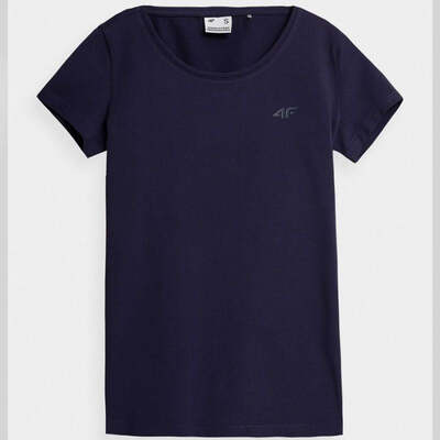4F Womens Short Sleeves T-Shirt - Navy Blue
