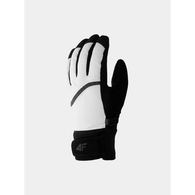 4F Womens Ski Gloves - Gray/White