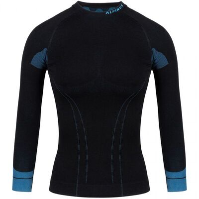 Alpinus Women Thermoactive Sweatshirt Tactical Base Layer - Black/Blue