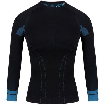 Alpinus Women Thermoactive Sweatshirt Tactical Base Layer - Black/Blue
