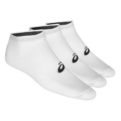 Asics Unisex 3Pak Ped Socks - White