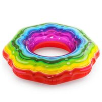 Image of Bestway Rainbow 115Cm Swimming Wheel - Colourful