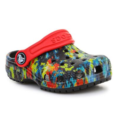 Crocs Junior Classic Tie Dye Graphic Kids Clog - Colorful