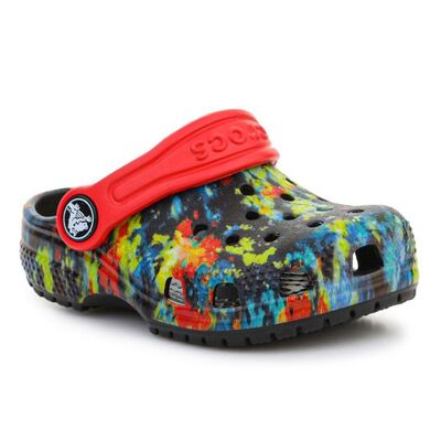 Crocs Junior Classic Tie Dye Graphic Kids Clog - Colorful
