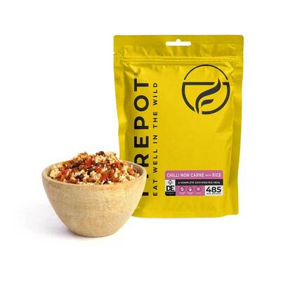 Firepot Food Chilli Non Carne and Rice