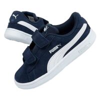 Image of Puma Junior Smash v2 Shoes - Navy Blue
