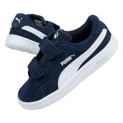 Puma Junior Smash v2 Shoes - Navy Blue