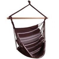 Image of Royokamp Brazilian Hanging Chair Hammock - Brown