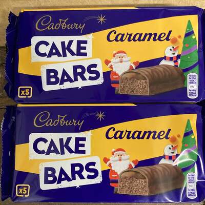 15x Cadbury Caramel Cake Bars (3 Packs of 5 Bars)