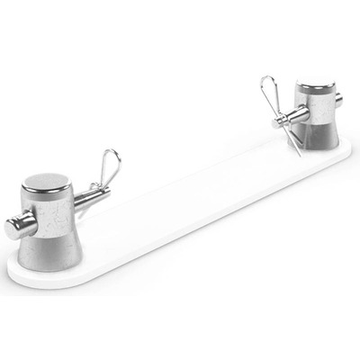 Contestage Ladder Truss Baseplate with Conicals - White