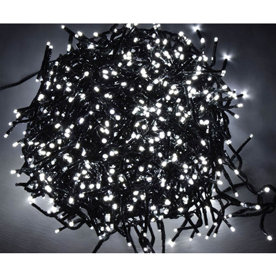 LED Cluster Lights with Timer - Cool White