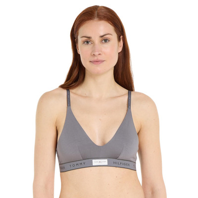 Tommy Hilfiger TH Established Triangle Bra - Fossil Grey
