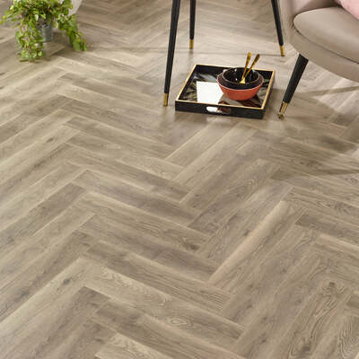 Lusso Siena Oslo Herringbone Laminate Flooring – Lusso
