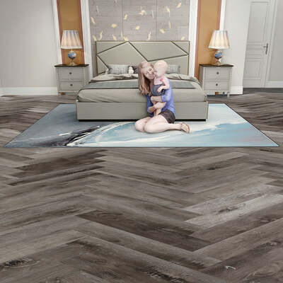 Job Lot - 34 Packs/37.86sqm of Lusso Portofino Herringbone Weathered Ash SPC Click Vinyl Flooring