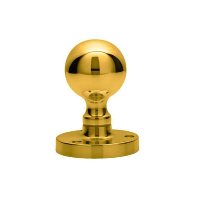Carlisle Brass Manital Victorian Ball Mortice Door Knob, Polished Brass - M48 (sold in pairs) POLISHED BRASS