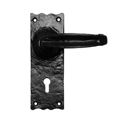 Carlisle Brass Ludlow Foundries Traditional V Levers, Black Antique Door Handles - LF5516 (sold in pairs) LATCH