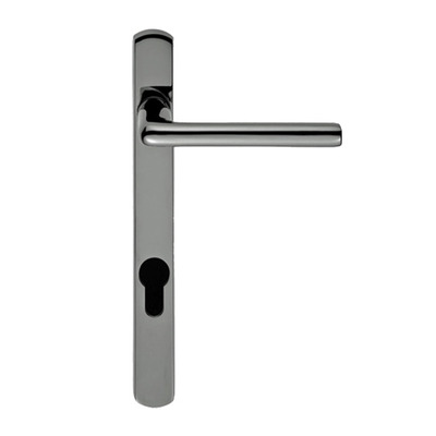 Carlisle Brass Rosa Narrow Plate, 92mm C/C, Euro Lock, Polished Chrome Or Satin Chrome Door Handles - SZS01NP92 (sold in pairs) 92MM LOCK CENTRE TO SPINDLE CENTRE - POLISHED CHROME