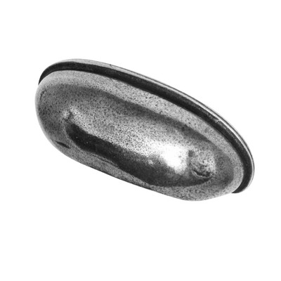 Finesse Fenton Cup Handle (64mm C/C), Pewter - PCH008 PEWTER - 64mm C/C