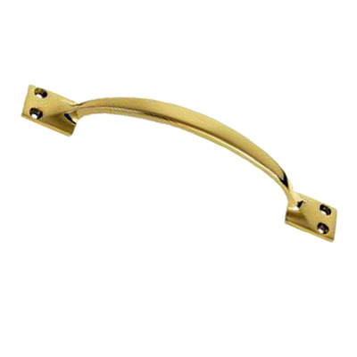 Croft Architectural Plain Cupboard Pull Handle, 192mm, *Various Finishes Available - 5201 POLISHED BRASS