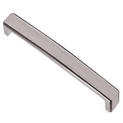 Hafele Mulberry D Cabinet Pull Handle (128mm c/c), Polished Nickel - 116.35.255 POLISHED NICKEL - 128mm c/c
