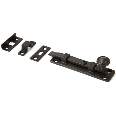 From The Anvil Universal Door Bolt (4" OR 6"), Aged Bronze - 83965 AGED BRONZE - 4"