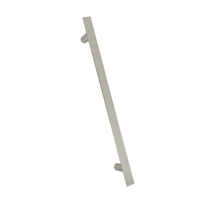 Hafele D Section Bolt Through Fixing Pull Handles, (Various Sizes) Grade 316 Stainless Steel (Multiple Finishes) - 903.07.010 SATIN STAINLESS STEEL - 300mm