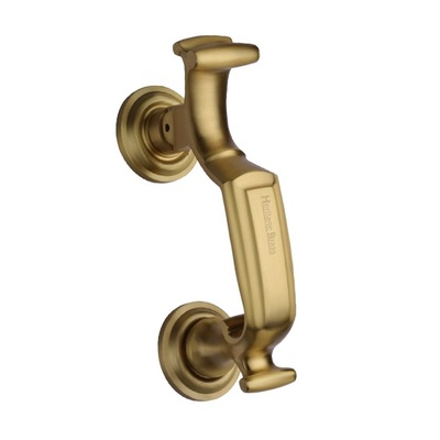 Heritage Brass Doctor Door Knocker, Satin Brass - K1300-SB SATIN BRASS