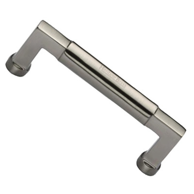 Heritage Brass Bauhaus Design Cabinet Pull Handle (Various Lengths), Satin Nickel - C0312-SN SATIN NICKEL - 101mm C/C