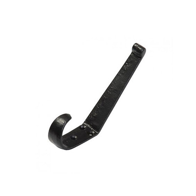 Kirkpatrick Smooth Black Malleable Iron Hat and Coat Hook - AB212 SMOOTH BLACK FINISH