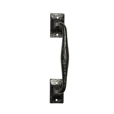 Kirkpatrick Black Antique Malleable Iron Cranked Pull Handle (254mm) - AB3652 BLACK ANTIQUE - 10"