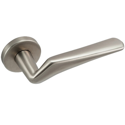 Frisco Eclipse Antares Dual Force Lever On Round Rose, Satin Stainless Steel - 34709 (sold in pairs) SATIN STAINLESS STEEL