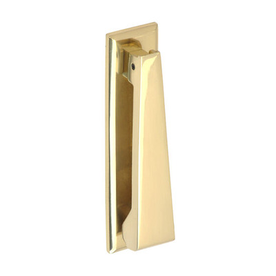 Prima Contemporary Door Knockers (159mm x 38mm), Polished Brass - PB26 UNLACQUERED BRASS