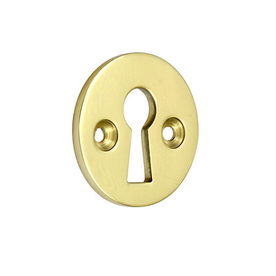 Prima Standard Profile Open Escutcheon, Polished Brass OR Unlacquered Brass - PB104 UNLACQUERED BRASS