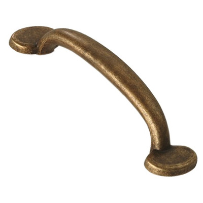 Urfic Siro Straight Bar Cabinet Pull Handle (98mm c/c), Antique Brass - 1534-130ZN10 ANTIQUE BRASS